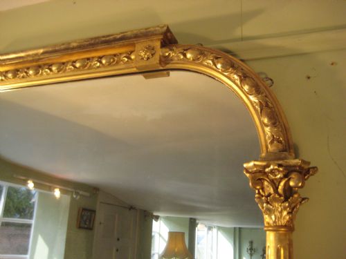 19TH CENTURY ENGLISH GILT OVERMANTLE - ADDITIONAL PHOTO 4