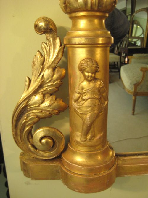 19TH CENTURY ENGLISH GILT OVERMANTLE - ADDITIONAL PHOTO 6