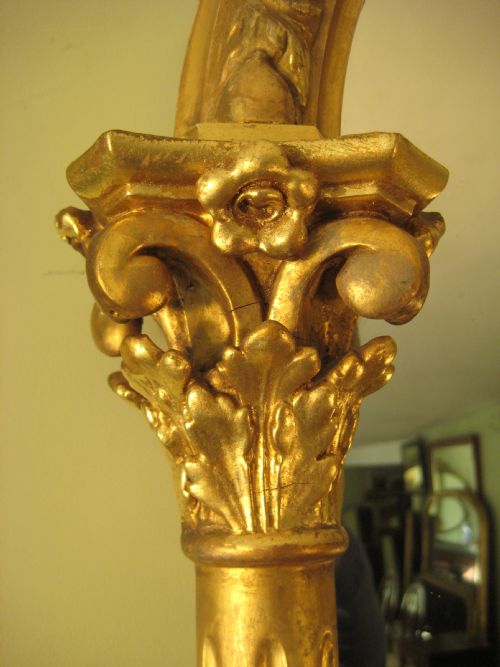 19TH CENTURY ENGLISH GILT OVERMANTLE - ADDITIONAL PHOTO 9