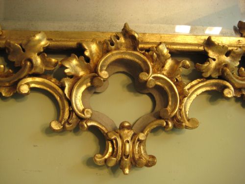 GILT CHINESE CHIPPENDALE STYLE MIRROR - ADDITIONAL PHOTO 5