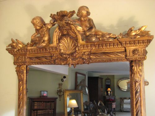 19TH CENTURY GILT PIER MIRROR - ADDITIONAL PHOTO 1