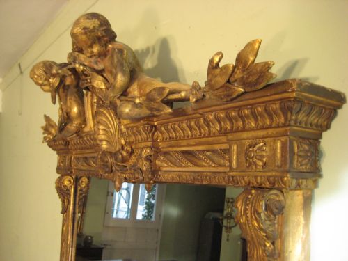 19TH CENTURY GILT PIER MIRROR - ADDITIONAL PHOTO 3