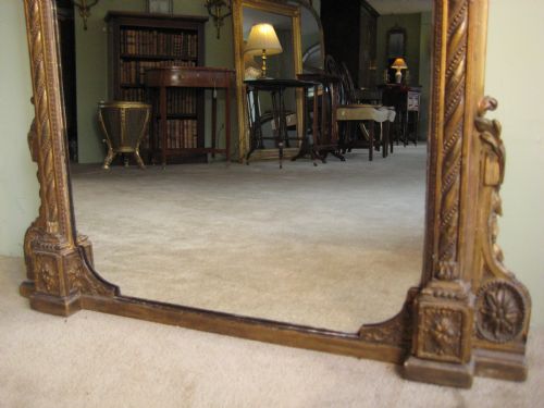 19TH CENTURY GILT PIER MIRROR - ADDITIONAL PHOTO 4