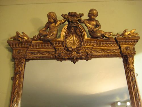 19TH CENTURY GILT PIER MIRROR - ADDITIONAL PHOTO 9