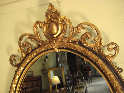 PAIR EBONISED AND PARCELGILT MIRRORS - ADDITIONAL PHOTO 2