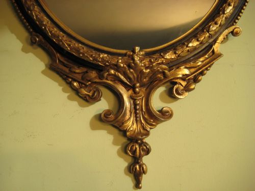 PAIR EBONISED AND PARCELGILT MIRRORS - ADDITIONAL PHOTO 5