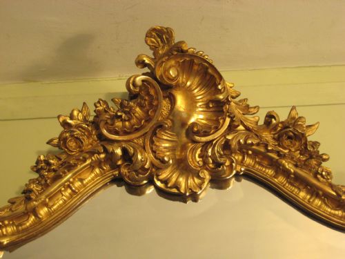 FRENCH GILT WALL MIRROR - ADDITIONAL PHOTO 2