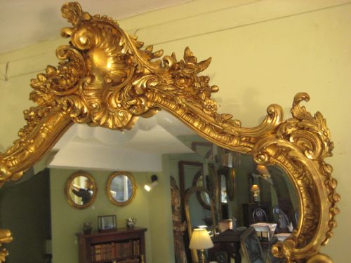 FRENCH GILT WALL MIRROR - ADDITIONAL PHOTO 3