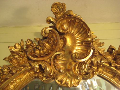 FRENCH GILT WALL MIRROR - ADDITIONAL PHOTO 5