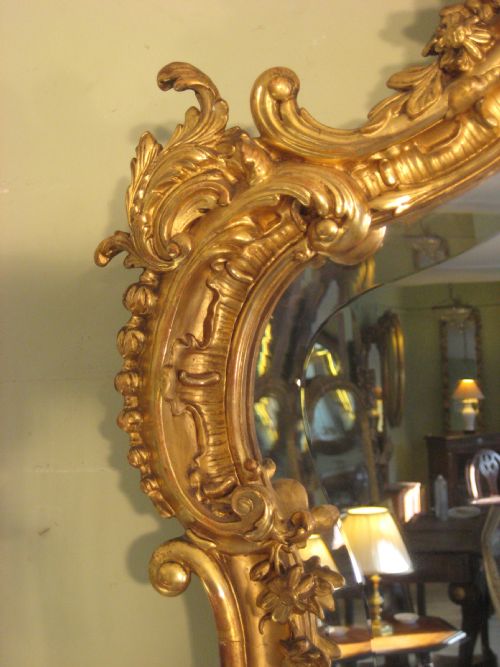 FRENCH GILT WALL MIRROR - ADDITIONAL PHOTO 6