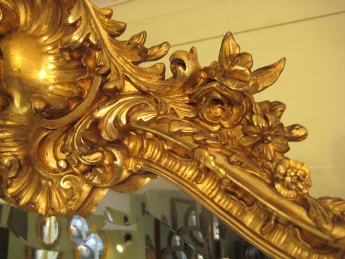 FRENCH GILT WALL MIRROR - ADDITIONAL PHOTO 7