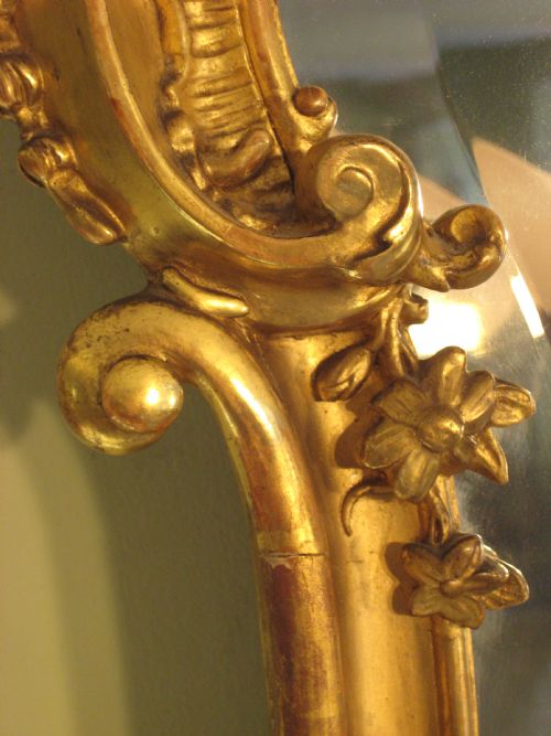 FRENCH GILT WALL MIRROR - ADDITIONAL PHOTO 9