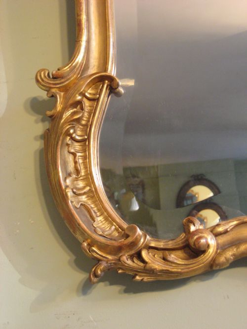 FRENCH GILT WALL MIRROR - ADDITIONAL PHOTO 11