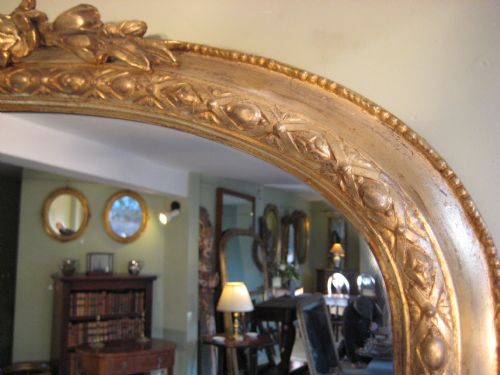 19TH CENTURY GILT ARCH TOP OVERMANTLE - ADDITIONAL PHOTO 5