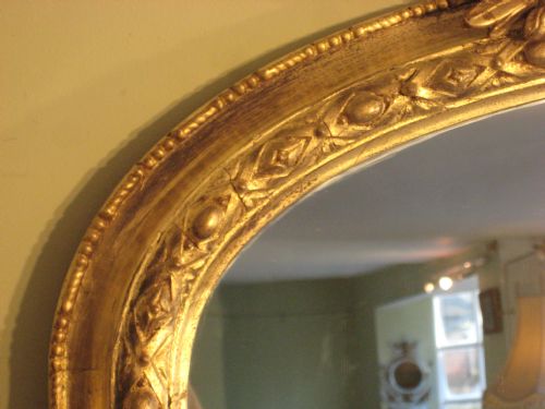 19TH CENTURY GILT ARCH TOP OVERMANTLE - ADDITIONAL PHOTO 6