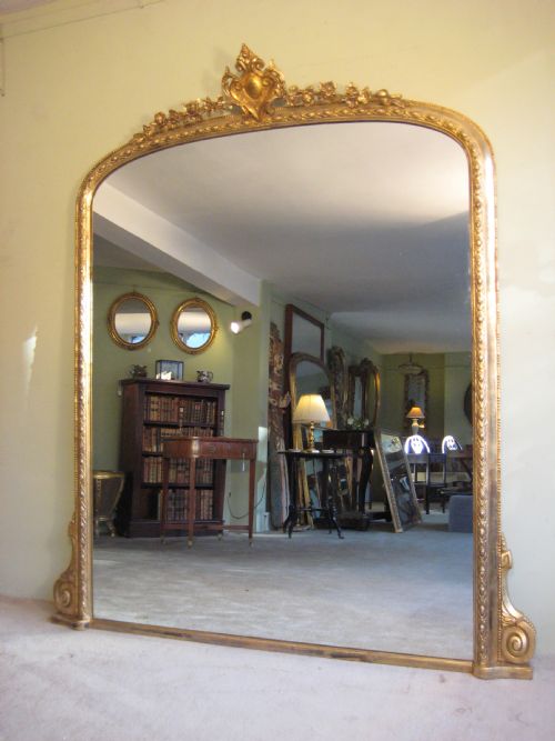 19TH CENTURY GILT ARCH TOP OVERMANTLE - ADDITIONAL PHOTO 9