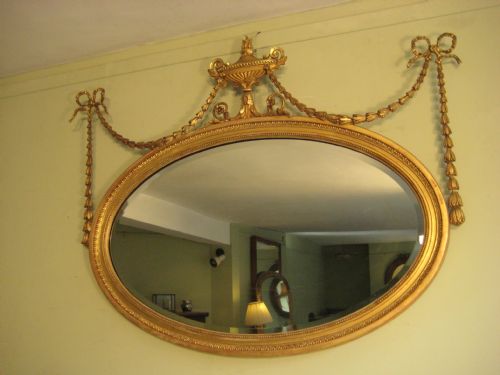 GILT ADAMS STYLE MIRROR - ADDITIONAL PHOTO 1