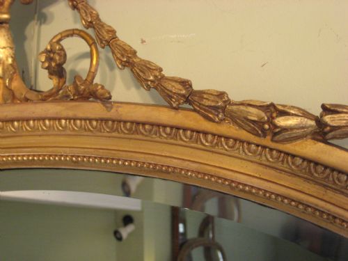 GILT ADAMS STYLE MIRROR - ADDITIONAL PHOTO 5