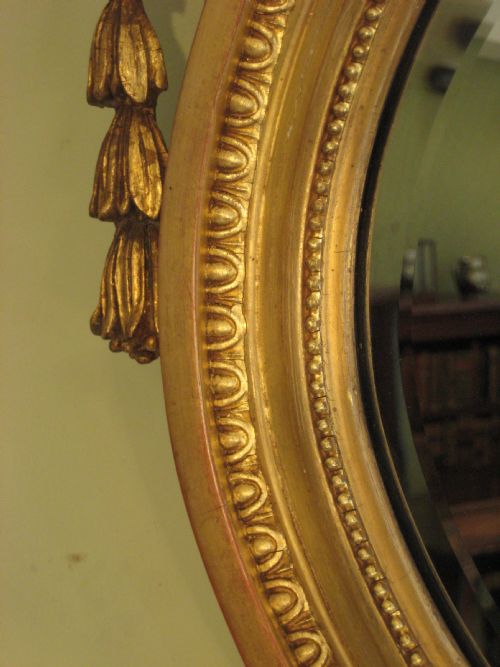 GILT ADAMS STYLE MIRROR - ADDITIONAL PHOTO 6