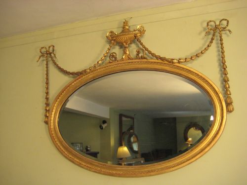 GILT ADAMS STYLE MIRROR - ADDITIONAL PHOTO 7
