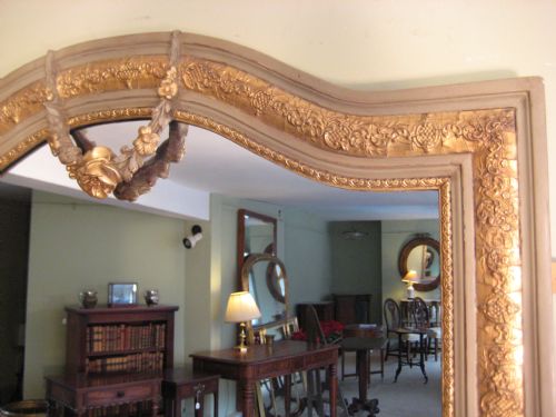 FRENCH PAINTED AND PARCELGILT MIRROR - ADDITIONAL PHOTO 2