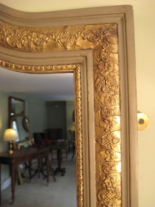 FRENCH PAINTED AND PARCELGILT MIRROR - ADDITIONAL PHOTO 3