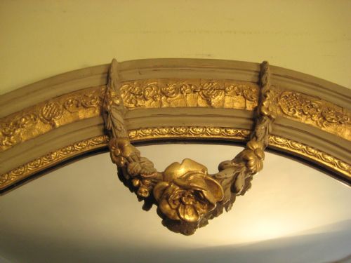 FRENCH PAINTED AND PARCELGILT MIRROR - ADDITIONAL PHOTO 4