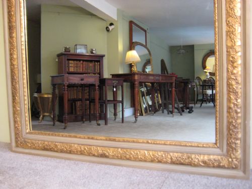 FRENCH PAINTED AND PARCELGILT MIRROR - ADDITIONAL PHOTO 5