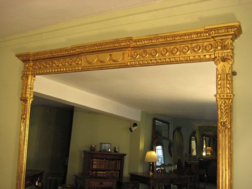 ENGLISH GILT NEOCLASSICAL OVERMANTLE - ADDITIONAL PHOTO 1