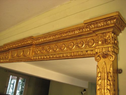 ENGLISH GILT NEOCLASSICAL OVERMANTLE - ADDITIONAL PHOTO 2