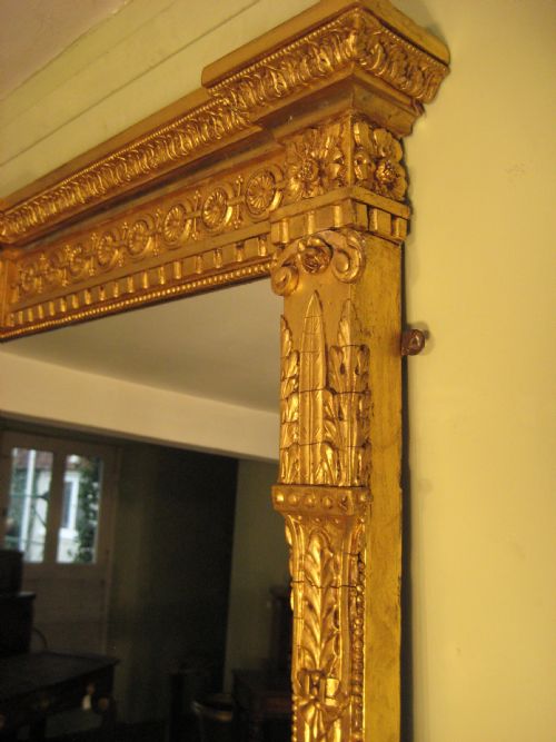 ENGLISH GILT NEOCLASSICAL OVERMANTLE - ADDITIONAL PHOTO 3