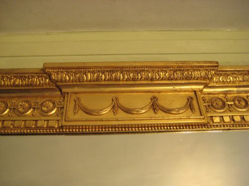 ENGLISH GILT NEOCLASSICAL OVERMANTLE - ADDITIONAL PHOTO 4