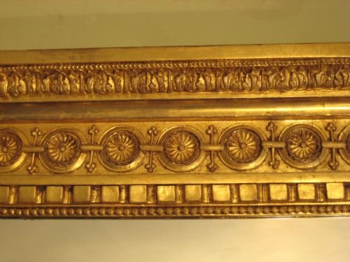 ENGLISH GILT NEOCLASSICAL OVERMANTLE - ADDITIONAL PHOTO 5