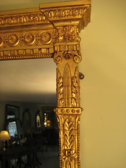 ENGLISH GILT NEOCLASSICAL OVERMANTLE - ADDITIONAL PHOTO 6