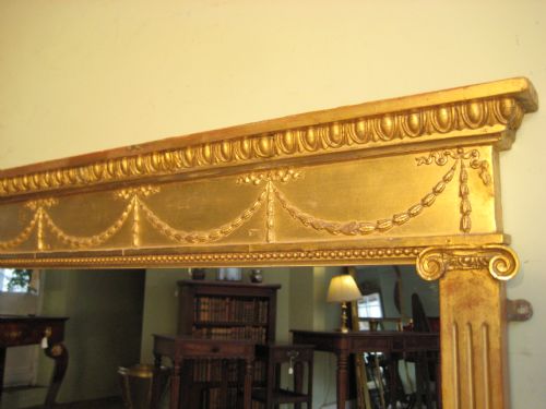 GILT ADAMS STYLE OVERMANTLE - ADDITIONAL PHOTO 2