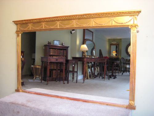 GILT ADAMS STYLE OVERMANTLE - ADDITIONAL PHOTO 4