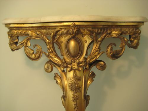 ENGLISH GILT CONSOLE TABLE - ADDITIONAL PHOTO 3
