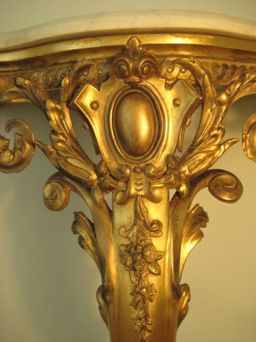 ENGLISH GILT CONSOLE TABLE - ADDITIONAL PHOTO 10