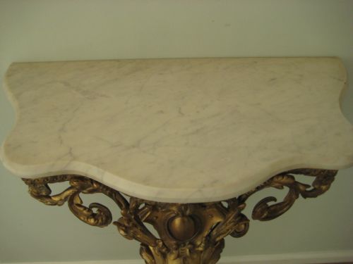 ENGLISH GILT CONSOLE TABLE - ADDITIONAL PHOTO 13
