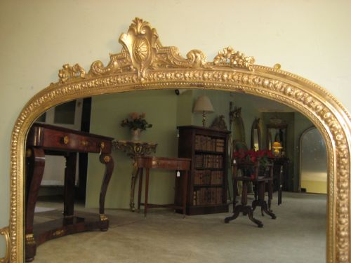 VICTORIAN GILT ARCH TOP OVERMANTLE - ADDITIONAL PHOTO 1