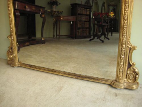 VICTORIAN GILT ARCH TOP OVERMANTLE - ADDITIONAL PHOTO 2