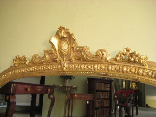 VICTORIAN GILT ARCH TOP OVERMANTLE - ADDITIONAL PHOTO 4