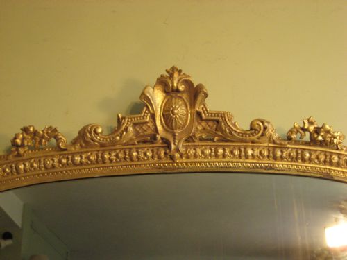 VICTORIAN GILT ARCH TOP OVERMANTLE - ADDITIONAL PHOTO 5