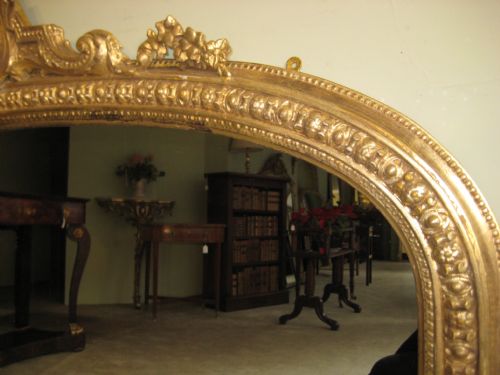 VICTORIAN GILT ARCH TOP OVERMANTLE - ADDITIONAL PHOTO 8
