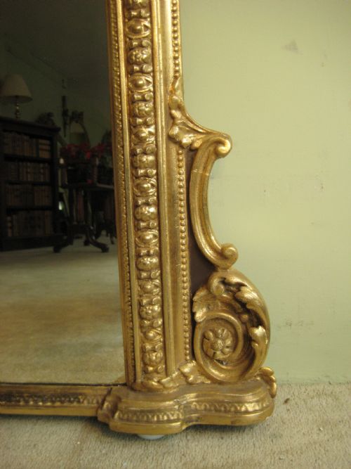 VICTORIAN GILT ARCH TOP OVERMANTLE - ADDITIONAL PHOTO 9