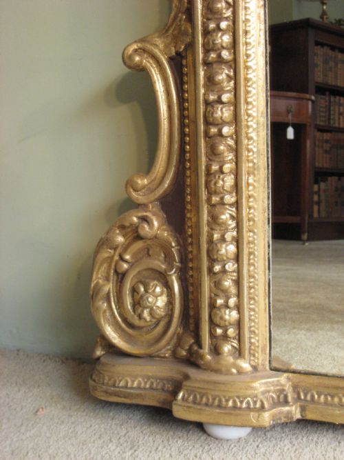 VICTORIAN GILT ARCH TOP OVERMANTLE - ADDITIONAL PHOTO 10