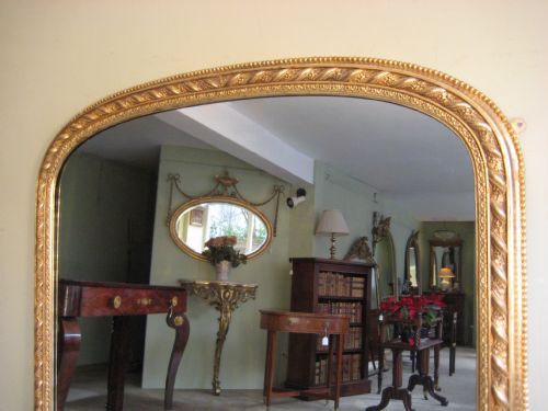 ENGLISH GILT ARCH TOP OVERMANTLE - ADDITIONAL PHOTO 1
