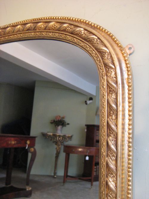 ENGLISH GILT ARCH TOP OVERMANTLE - ADDITIONAL PHOTO 2