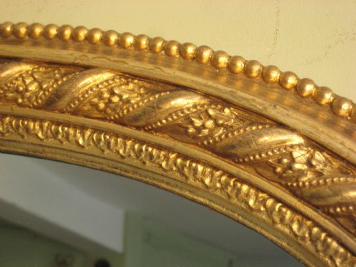 ENGLISH GILT ARCH TOP OVERMANTLE - ADDITIONAL PHOTO 4