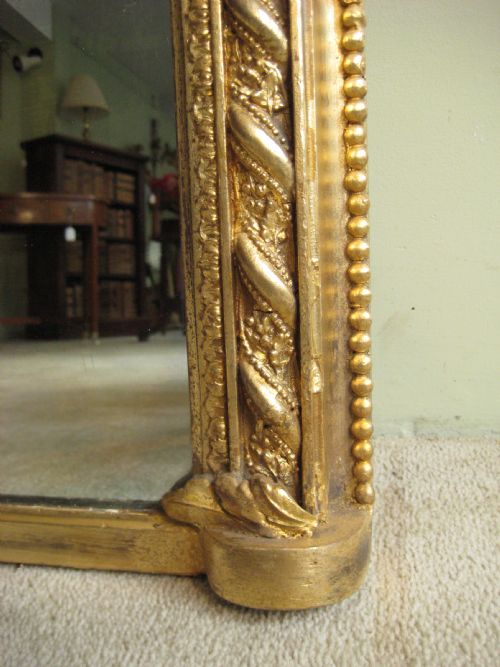 ENGLISH GILT ARCH TOP OVERMANTLE - ADDITIONAL PHOTO 6